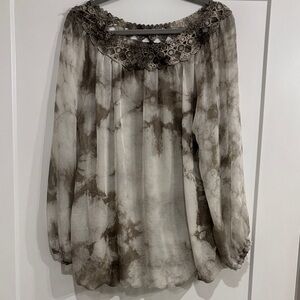 Elegant Gray Women's Top